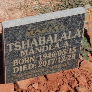 TSHABALALA Mandla A. 1946-2017