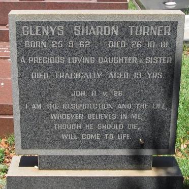 TURNER Glenys Sharon 1962-1981