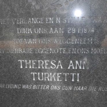 TURKETTI Theresa Ann -1974
