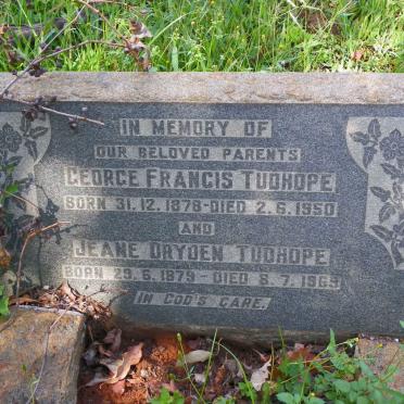 TUDHOPE George Francis 1878-1950 &amp; Jeane Dryden 1879-1969