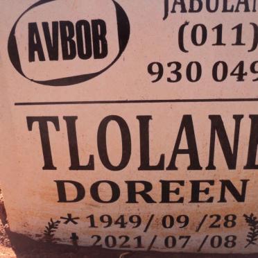 TLOLANE Doreen 1949-2021