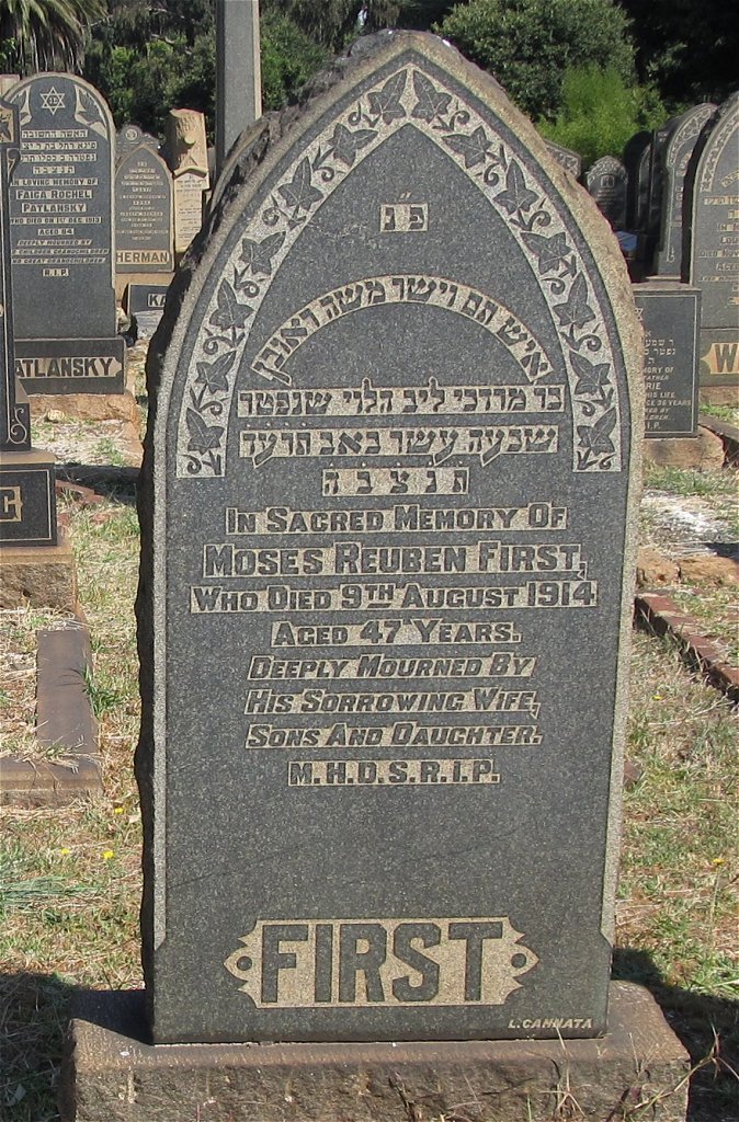 FIRST Moses Reuben -1914