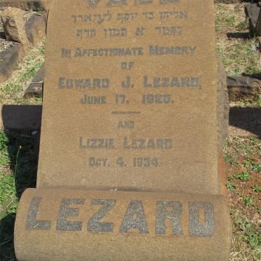 LEZARD Edward J. -1920 &amp; Lizzie -1934
