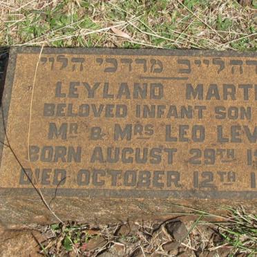 LEVY Leyland Martin 1923-1923