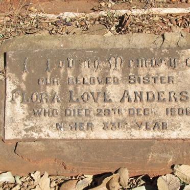 ANDERSON Flora Love -1906