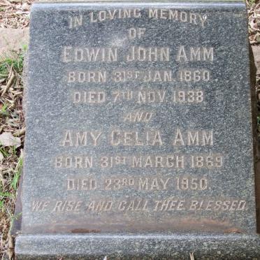 AMM Edwin John 1860-1938 &  Amy Celia 1869-1950