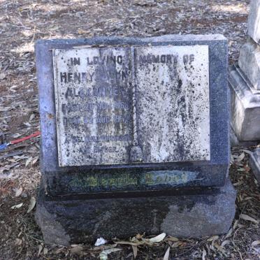 ALEXANDER Henry John 1866-1952