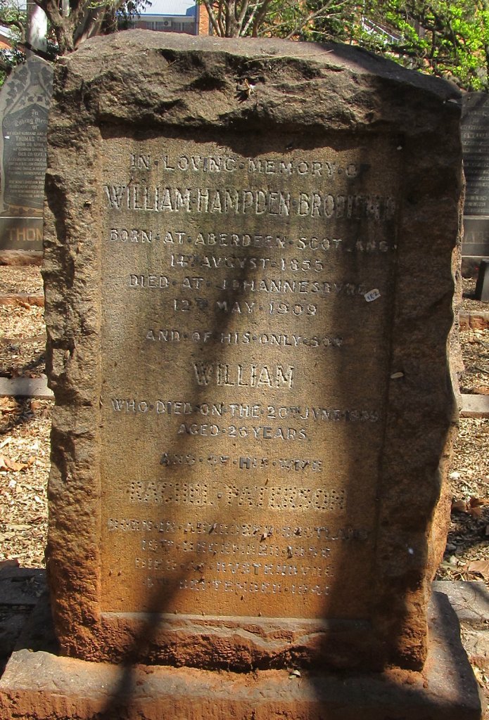 BRODIE William Hampden 1855-1909  &amp; Rachel Paterson -1941 :: BRODIE William -1939