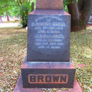 BROWN Isabella -1905 :: BROWN Elizabeth -1903