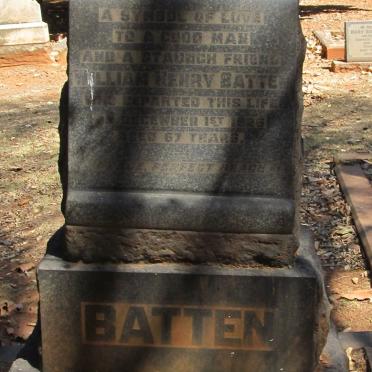 BATTEN William Henry -1926