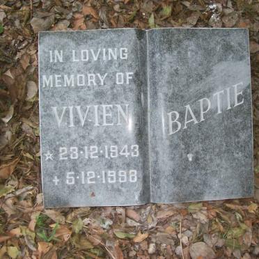 BAPTIE Vivien 1943-1998