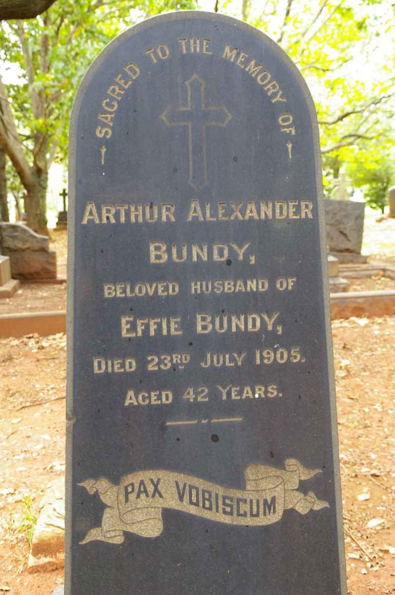 BUNDY Arthur Alexander -1905