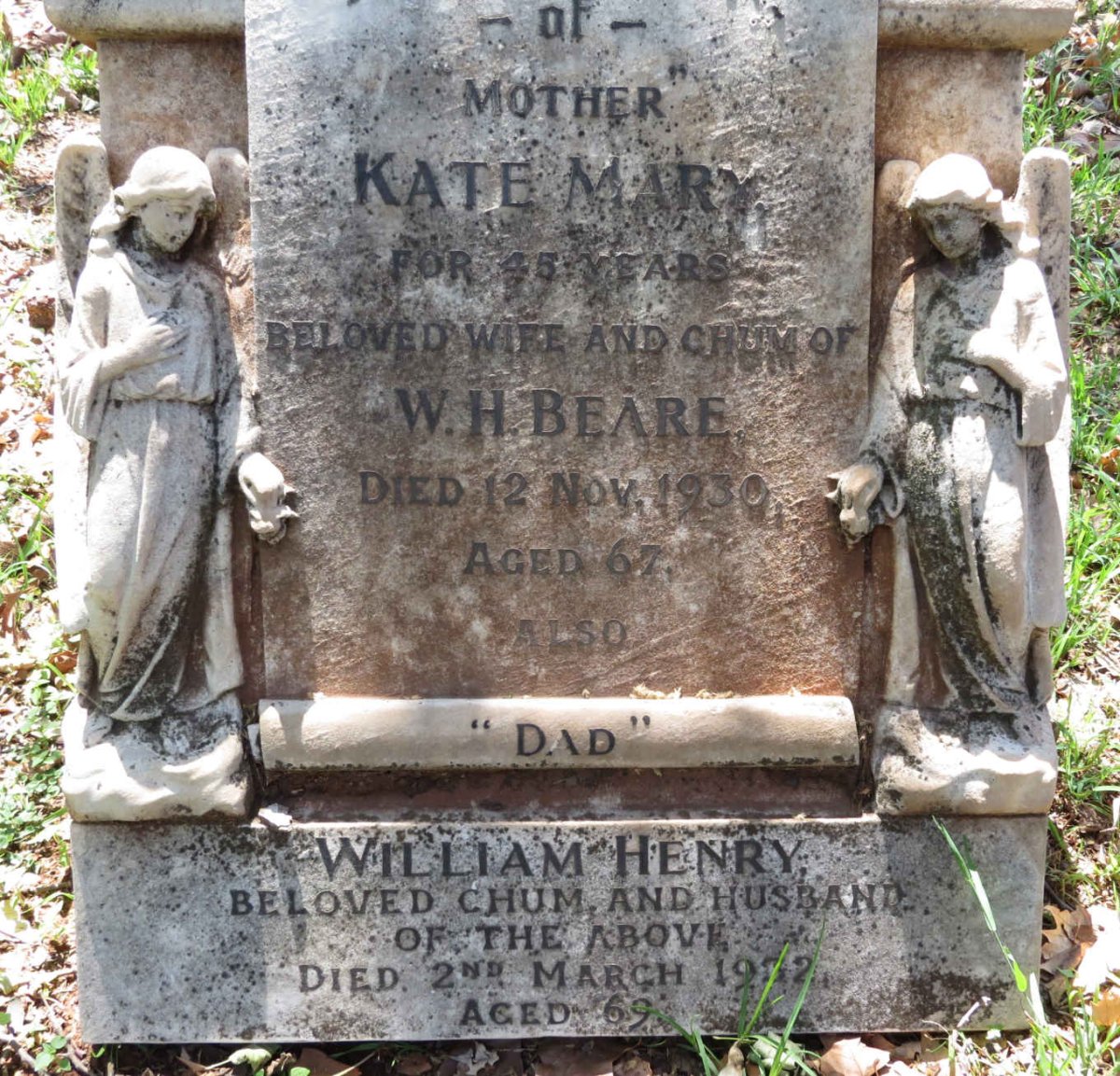 BEARE William Henry -1932 &amp; Kate Mary -1930