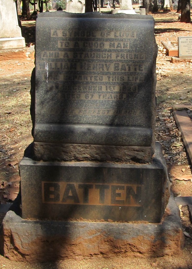 BATTEN William Henry -1926