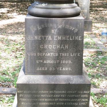 CROGHAN Janetta Emmeline -1903