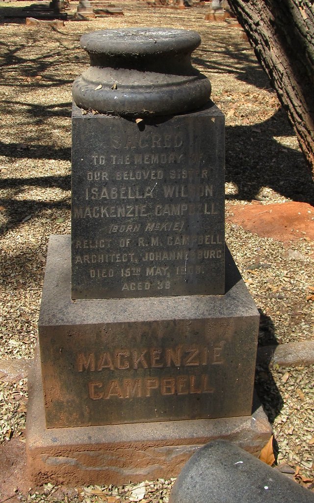 CAMPBELL Isabella Wilson Mackenzie nee MCKIE -1903