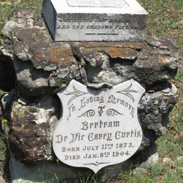 CURTIS Bertram De Vic Carey 1873-1904