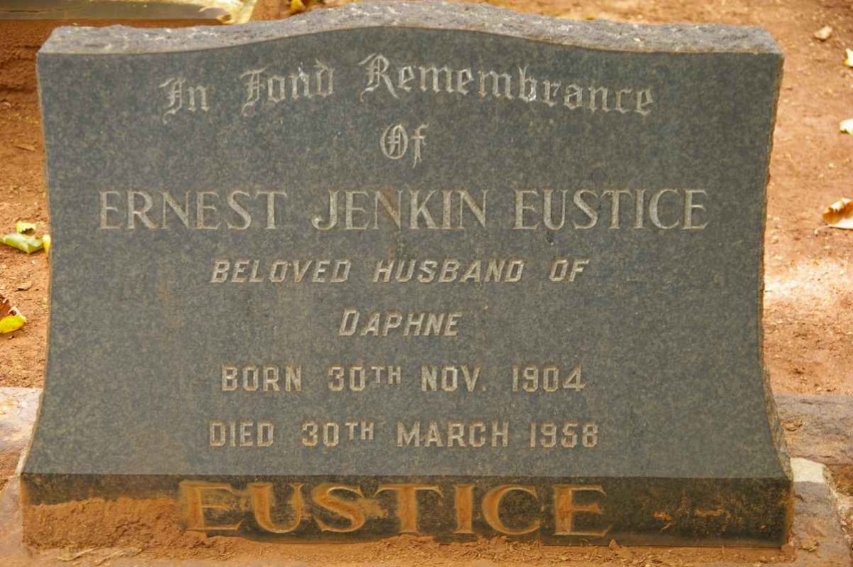 EUSTICE Ernest Jenkin 1904-1958