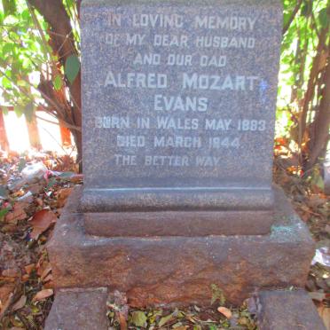 EVANS Alfred Mozart 1883-1944