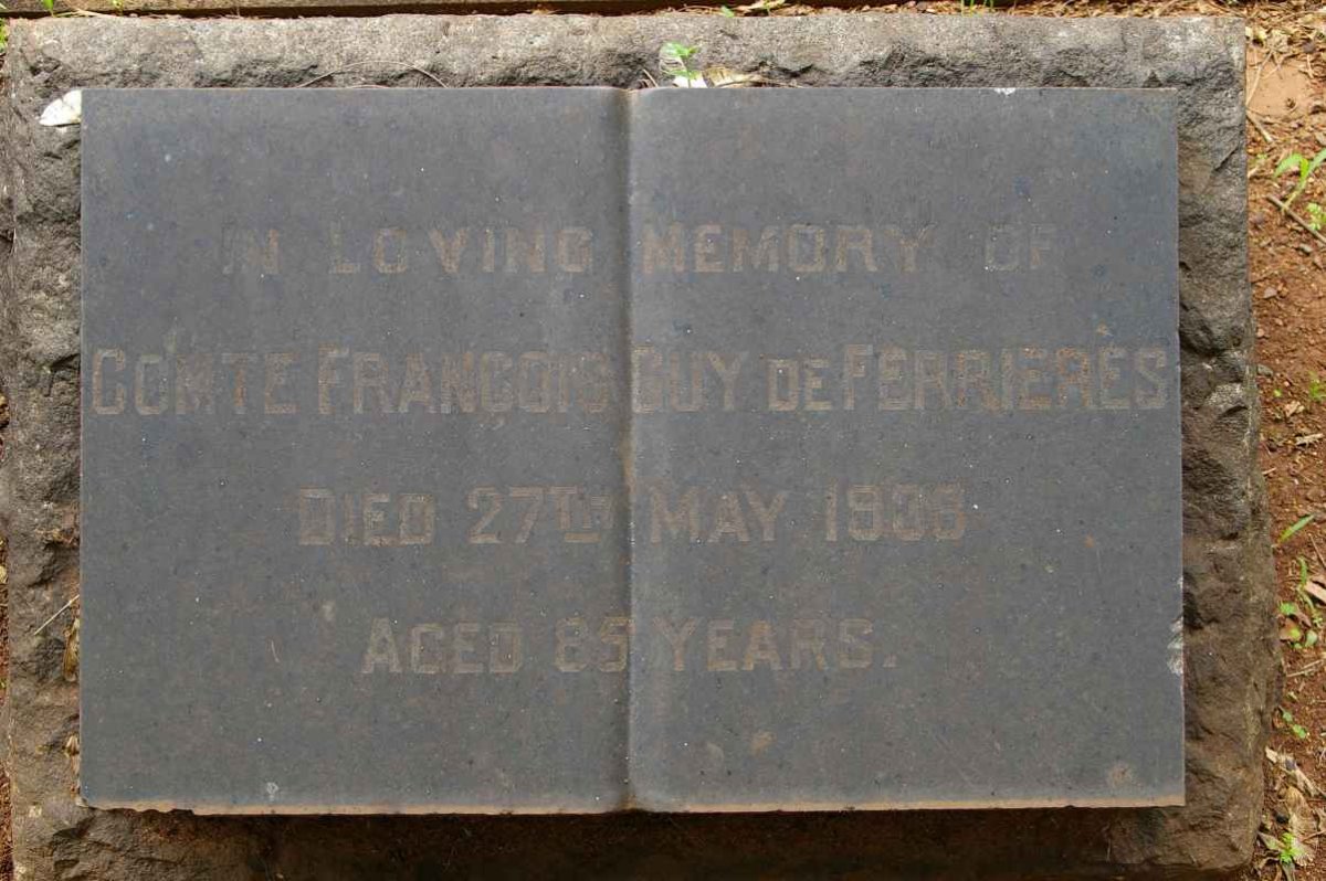 FERRIERES Comte Francois Guy, de -1938