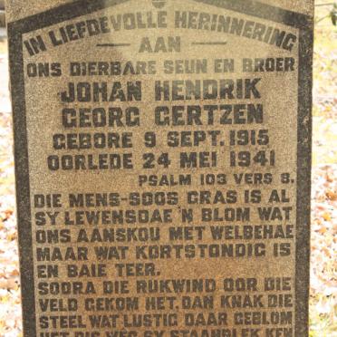 GERTZEN Johan Hendrik Georg 1915-1941