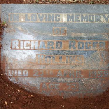 HOLLINS Richard Roger -1959