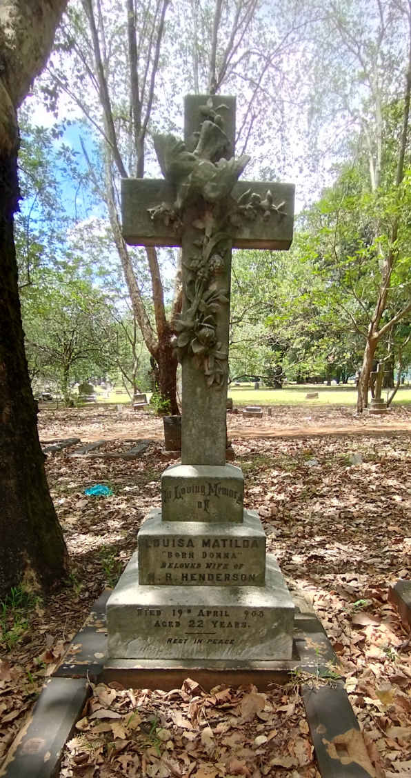 HENDERSON Louisa Matilda -1908