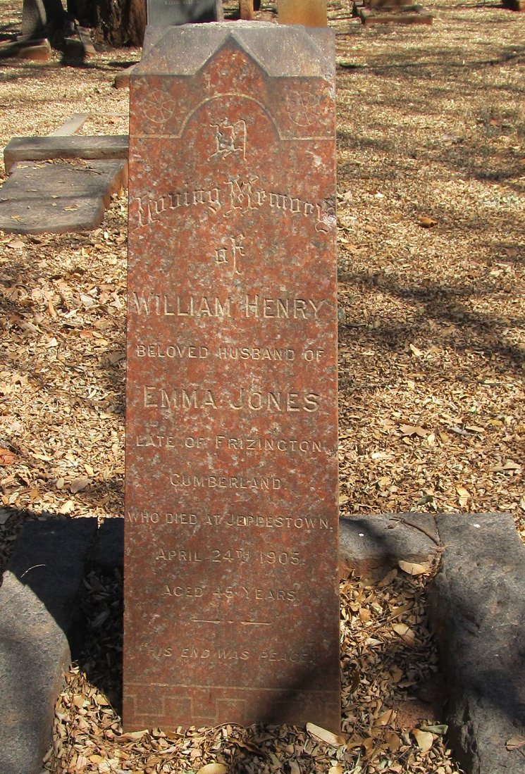 JONES William Henry -1905 & Emma -1928 _1