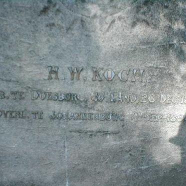 KOCH H.W. 1857-1894