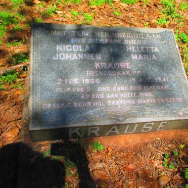 KRAUSE Nicolas Johannes -1956 & Heletta Maria -1941