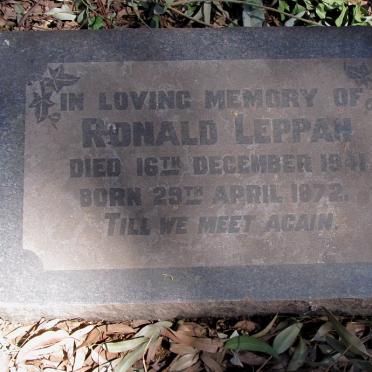 LEPPAN Ronald 1872-1941