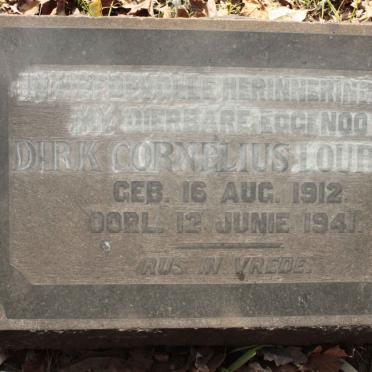 LOURENS Dirk Cornelius 1912-1941