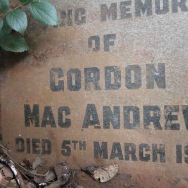 MACANDREW Gordon -1958