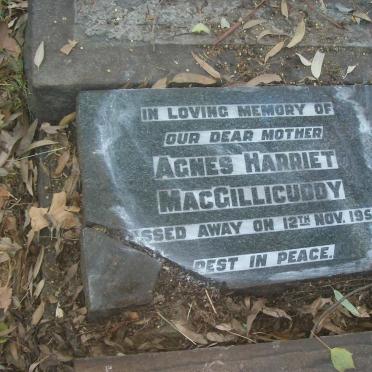 MACGILLICUDDY Agnes Harriet -1955