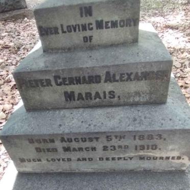 MARAIS Pieter Gerhard Alexander 1883-1910 :: MARAIS Leslie Nielen -1907 :: MARAIS Eurie Fraser_2