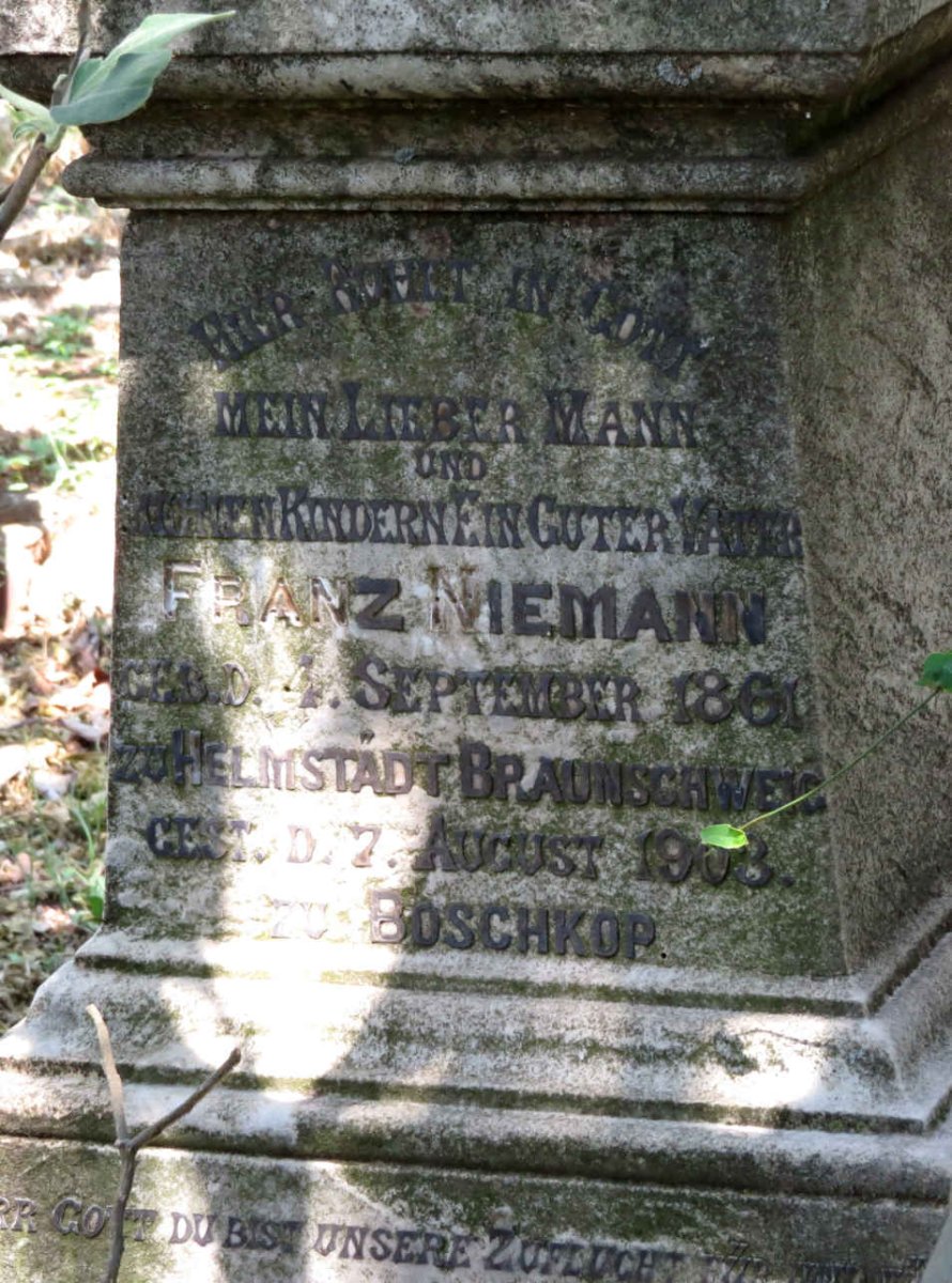 NIEMANN Franz 1861-1903