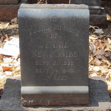 NEWCOMBE Jeanie 1868-1943
