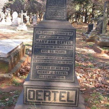 OERTEL Mary Ann -1903