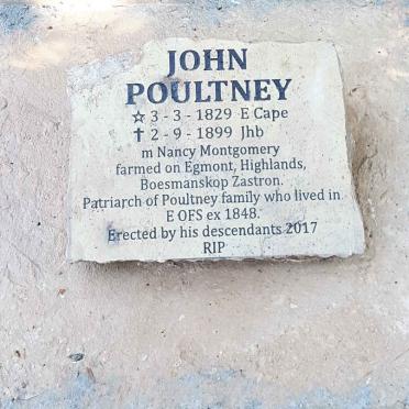 POULTNEY John 1829-1899