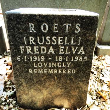 ROETS Freda Elva nee RUSSELL 1919-1985