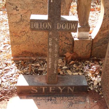 STEYN Dillon Douw 1922-1976