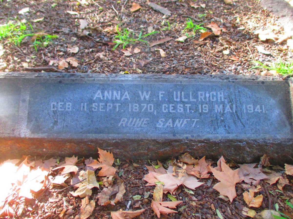 ULLRICH Anna W.F. 1870-1941
