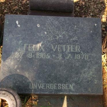VETTER Felix 1905-1970
