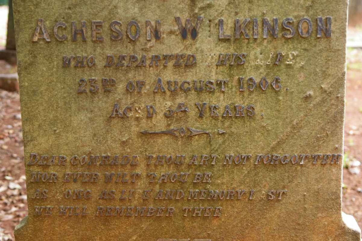 WILKINSON Acheson -1906