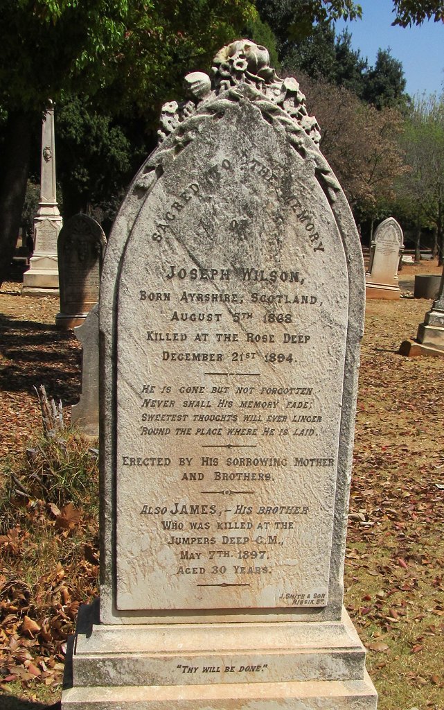 WILSON Joseph 1868-1894 :: WILSON James -1897