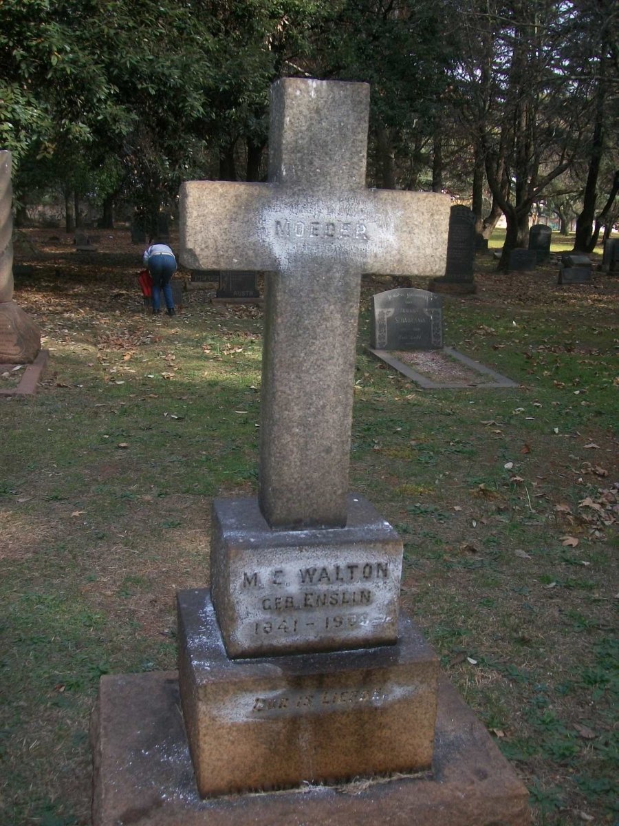 WALTON M.E. nee ENSLIN 1841-190?