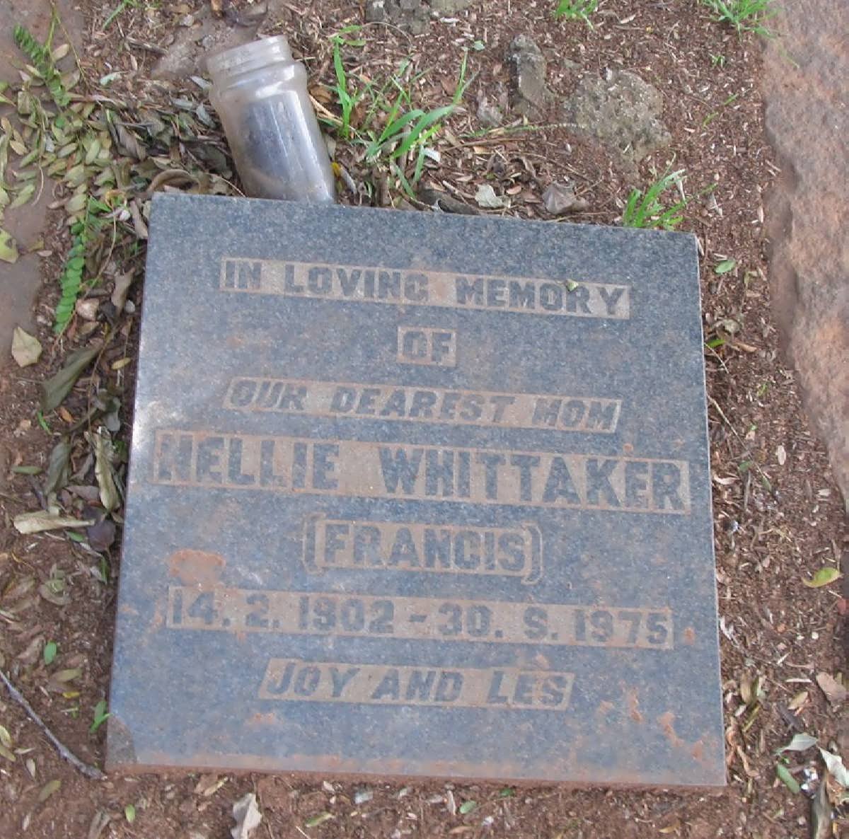 WHITTAKER Nellie 1902-1975