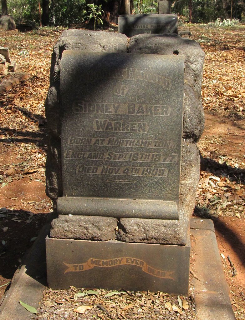 WARREN Sidney Baker 1877-1909