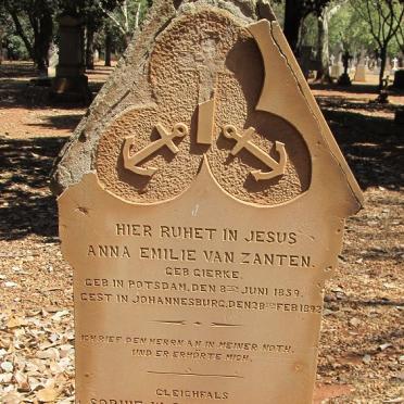 ZANTEN Anna Emilie, van nee GIERKE 1859-1892 :: VAN ZANTEN Sophie W.C. 1891-1892