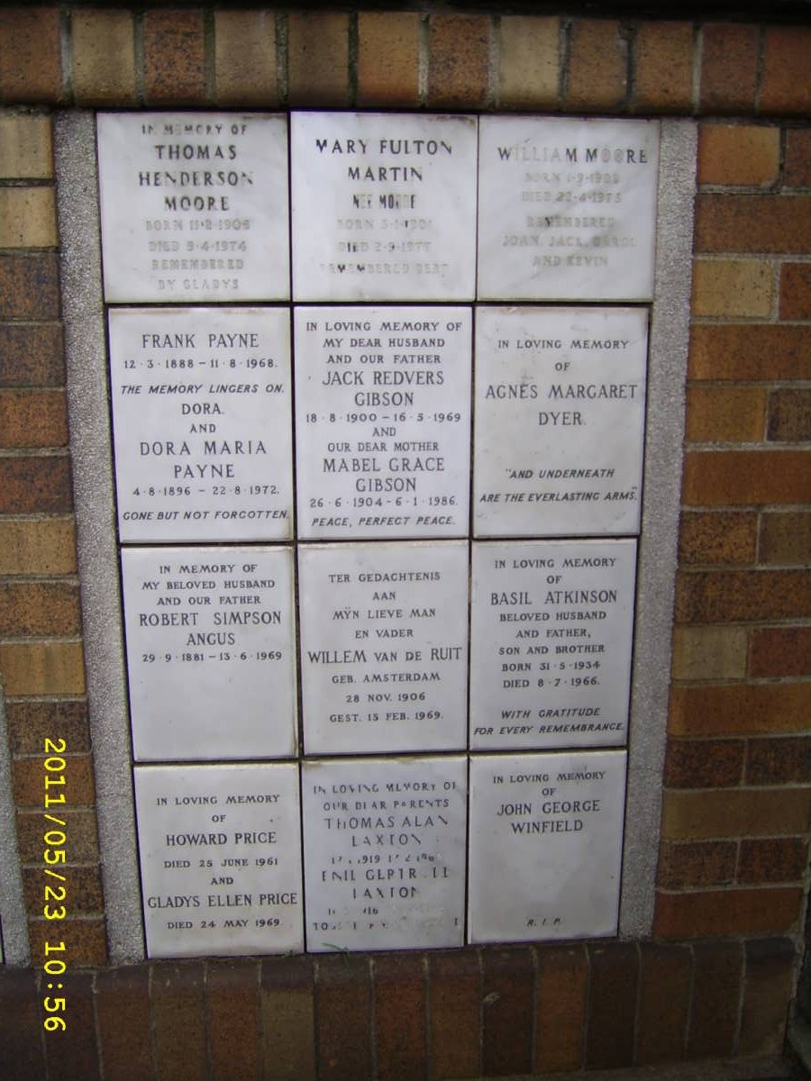 018 Memorial wall